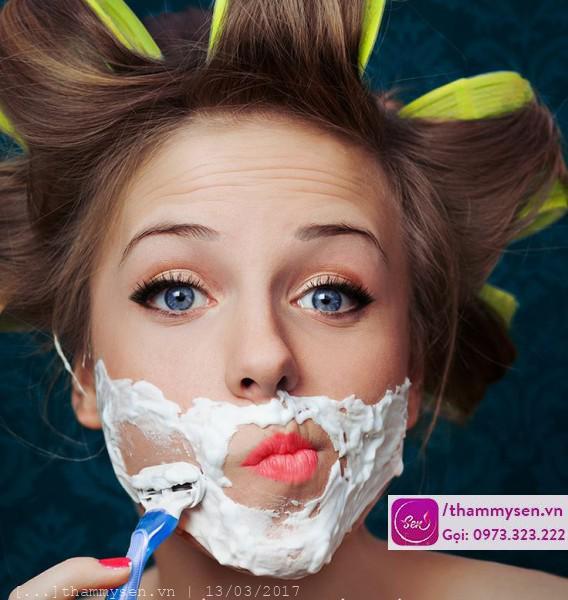 cách tẩy lông trên mặt