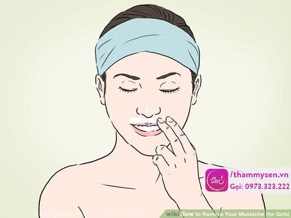 Tẩy ria mép hiệu quả tại nhà