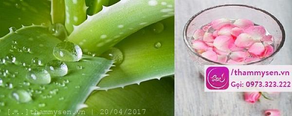 Làm trắng da bằng nha đam