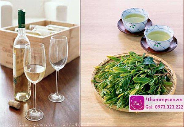 Làm trắng da bằng rượu