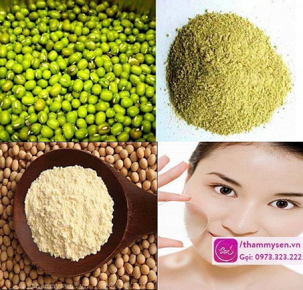 trị mụn bằng đậu xanh