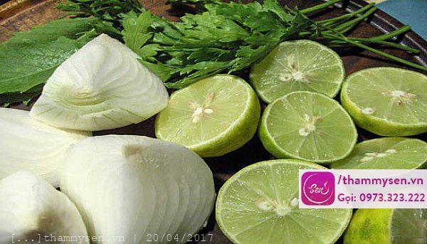 Trị mụn bằng hành tây