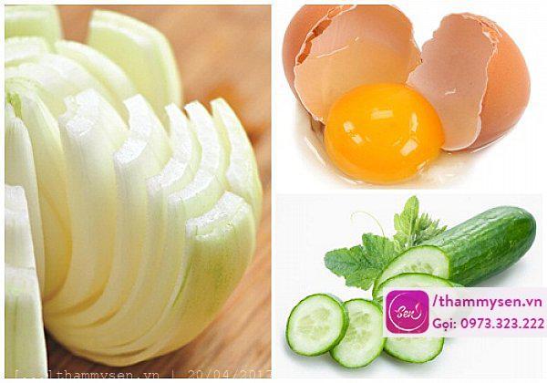 Trị mụn bằng hành tây 