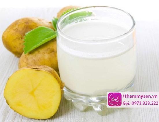 Trị mụn bằng khoai tây hiệu quả tại nhà