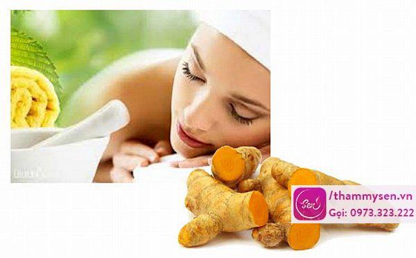 Cách trị vết thâm mụn tại nhà bằng nghệ tươi cấp tốc. trị vết thâm mụn