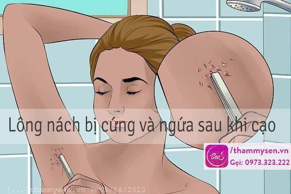 Lông nách bị cứng và ngứa hơn sau khi cạo