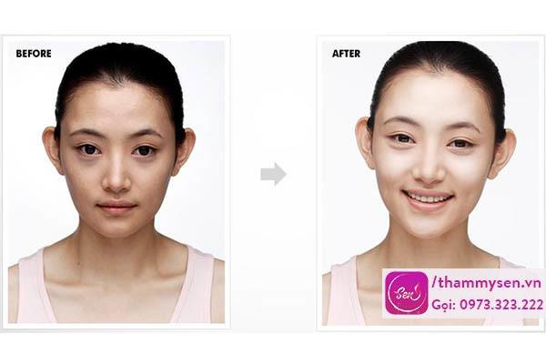 Làn da tươi sáng sau khi ủ face 2 lần