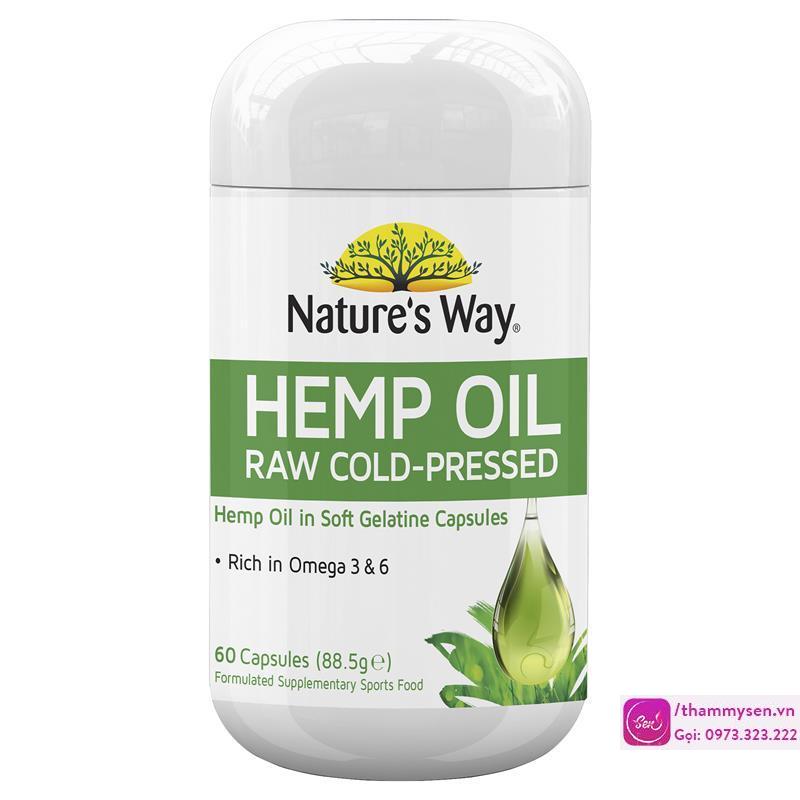 Thực phẩm chức năng Nature’s Way Hemp Oil 100% Pure