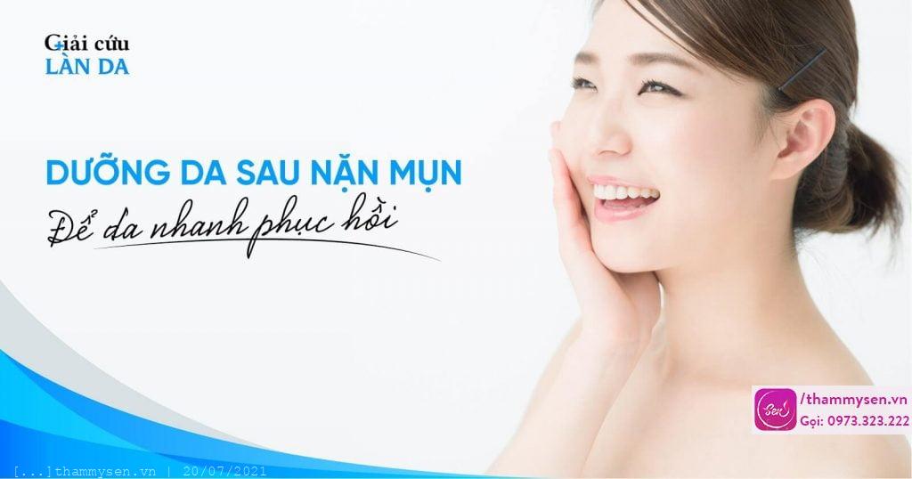 Các sản phẩm phục hồi da sau khi nặn mụn
