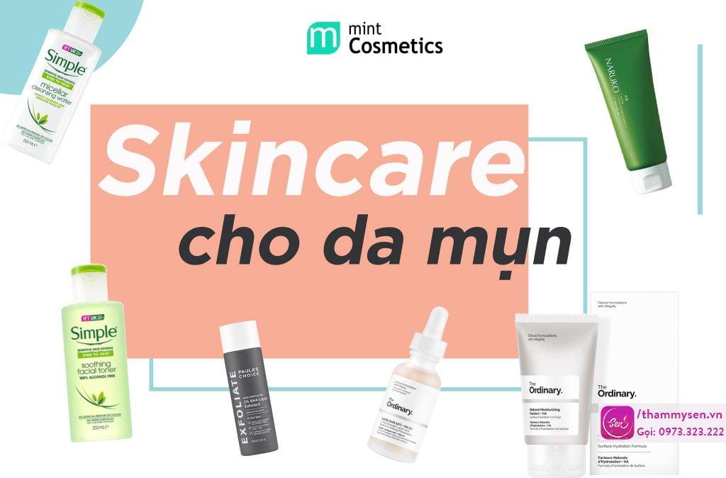 skincare routine cho da dầu mụn