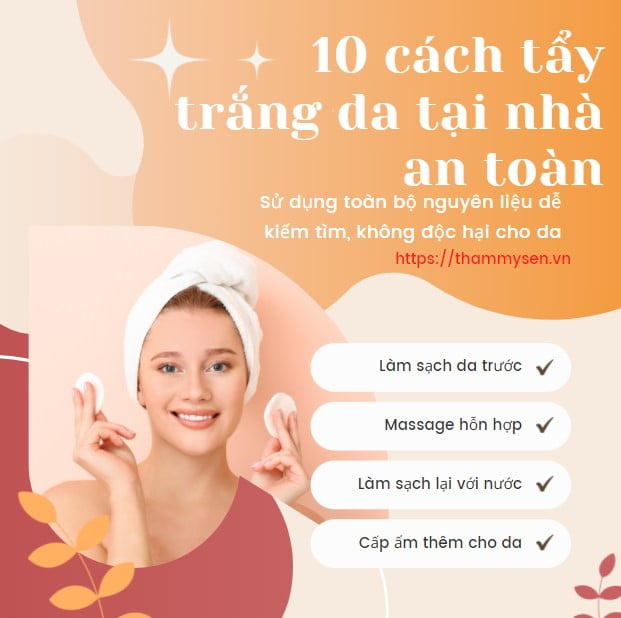 10 cách tẩy trắng da tại nhà an toàn